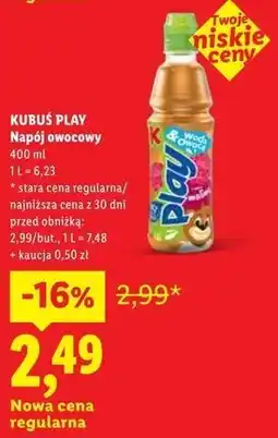 Lidl KUBUŚ PLAY Napój owocowy oferta