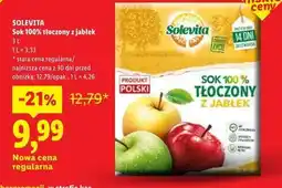 Lidl SOLEVITA Sok 100% tłoczony z jabłek oferta