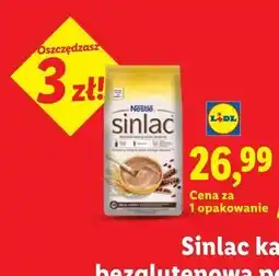Lidl Sinlac kaszka zbożowa, bezglutenowa po 6 m-cu Nestlé oferta