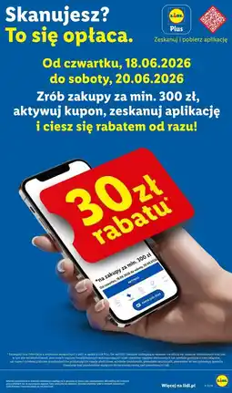 Lidl Kupon Lidl Plus - 30 zł rabatu na zakupy za min. 300 zł oferta