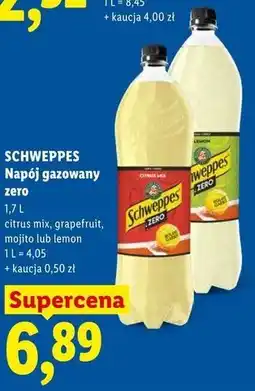 Lidl SCHWEPPES Napój gazowany zero oferta