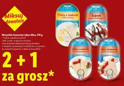 Lidl Wszystkie konserwy rybne Nixe oferta