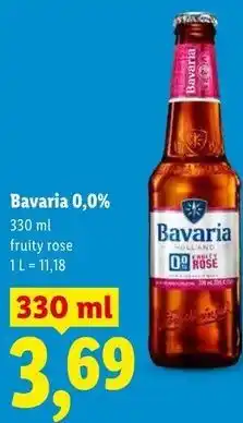 Lidl Bavaria 0,0% fruity rose oferta