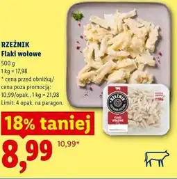 Lidl RZEŹNIK Flaki wołowe oferta