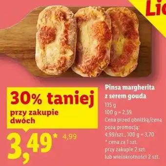 Lidl Pinsa margherita z serem gouda oferta