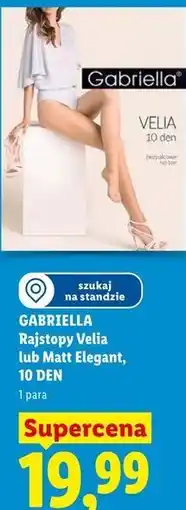 Lidl GABRIELLA Rajstopy Velia lub Matt Elegant, 10 DEN oferta