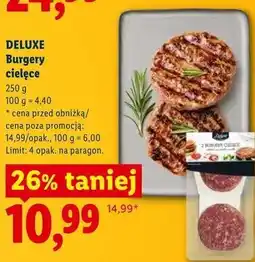 Lidl DELUXE Burgery cielęce oferta