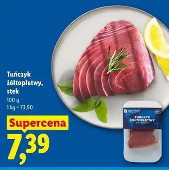 Lidl Tuńczyk żółtopłetwy, stek oferta