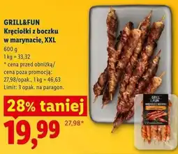 Lidl GRILL&FUN Kręciołki z boczku w marynacie, XXL oferta