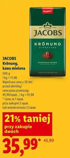 Lidl JACOBS Krönung, kawa mielona oferta