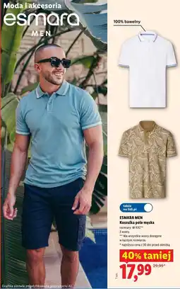 Lidl ESMARA MEN Koszulka polo męska oferta