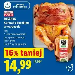 Lidl RZEŹNIK Kurczak z boczkiem w marynacie oferta
