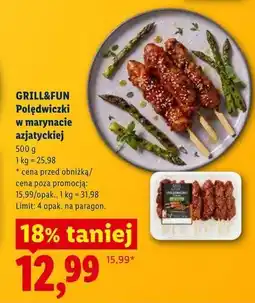 Lidl GRILL&FUN Polędwiczki w marynacie azjatyckiej oferta