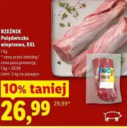 Lidl RZEŹNIK Polędwiczka wieprzowa, XXL oferta