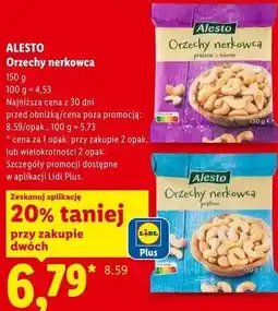 Lidl ALESTO Orzechy nerkowca oferta