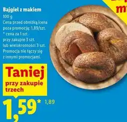 Lidl Bajgiel z makiem oferta