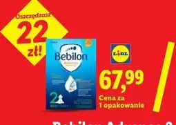 Lidl Bebilon Advance 2 mleko następne po 6 m-cu Nutricia oferta