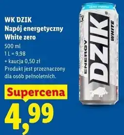 Lidl WK DZIK Napój energetyczny White zero oferta