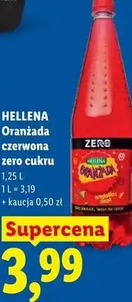 Lidl HELLENA Oranżada czerwona zero cukru oferta
