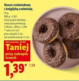 Lidl Donut czekoladowy z belgijską czekoladą oferta
