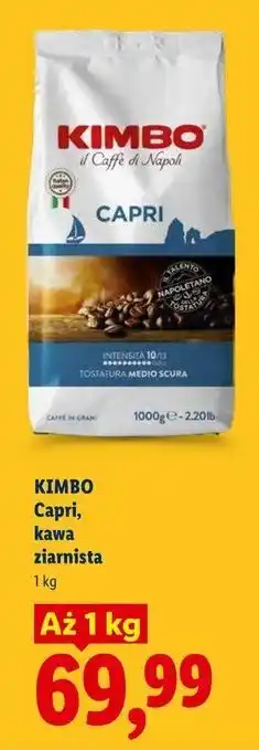 Lidl KIMBO Capri, kawa ziarnista oferta
