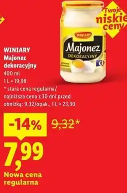 Lidl WINIARY Majonez dekoracyjny oferta