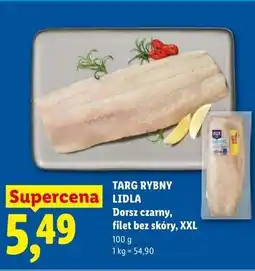 Lidl TARG RYBNY LIDLA Dorsz czarny, filet bez skóry, XXL oferta