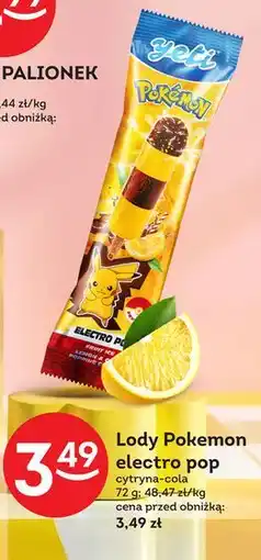 Żabka Lody Pokemon electro pop cytryna-cola oferta