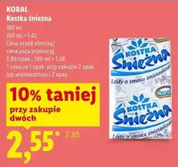 Lidl Koral Kostka śnieżna oferta