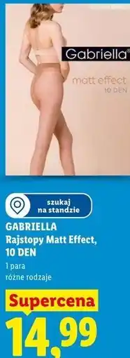 Lidl GABRIELLA Rajstopy Matt Effect, 10 DEN oferta