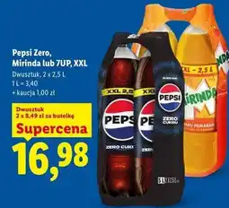 Lidl Pepsi Zero, Mirinda lub 7UP, XXL oferta