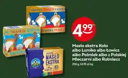 Żabka Masło ekstra Koło albo Lumiko albo Łowicz albo Polmlek albo z Polskiej Mleczarni albo Rolmlecz oferta
