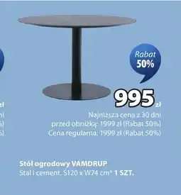 JYSK Stół ogrodowy oferta