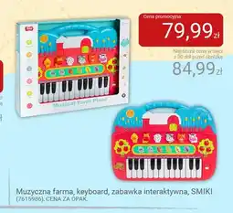 Smyk Zabawka interaktywna muzyczna farma keyboard Smiki oferta