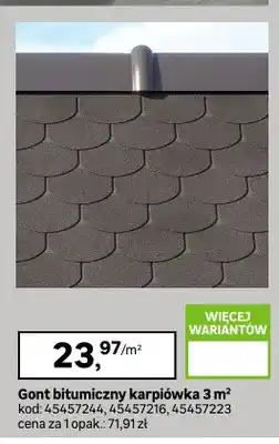 Leroy Merlin Gont bitumiczny karpiówka oferta