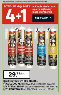 Leroy Merlin Klej hybrydowy T-Rex Gold Soudal oferta