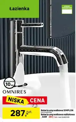 Leroy Merlin Bateria umywalkowa Omnires Simplon oferta
