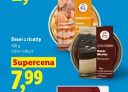 Lidl Deser z ricotty Mocaccino Suzi's Treats oferta