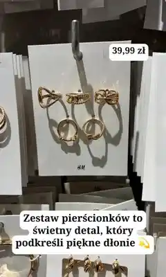 H&M Zestaw pierścionków H&M oferta