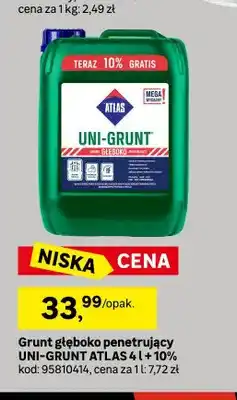 Leroy Merlin Grunt głęboko penetrujący Atlas Uni-Grunt oferta