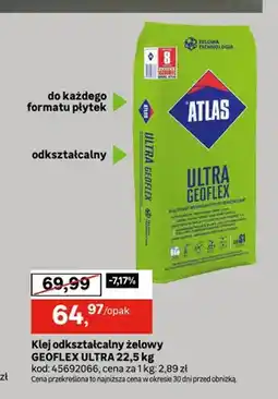 Leroy Merlin Klej odkształcalny żelowy Atlas Geoflex Ultra oferta