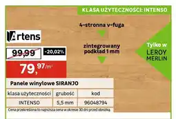 Leroy Merlin Panele winylowe Artens Siranjo 5,5 mm Intenso oferta
