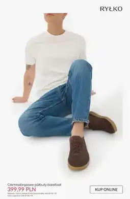 Ryłko Półbuty Ryłko barefoot ciemnobrązowe oferta