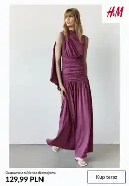 H&M Drapowana sukienka dżersejowa H&M oferta