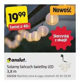 Jula Solarny łańcuch świetlny LED Anslut 3,8 m oferta