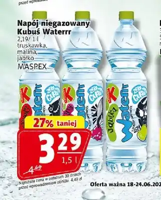 Prim Market Napój niegazowany Kubuś Waterrr truskawka oferta