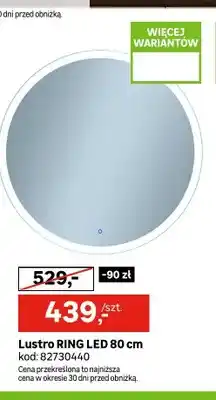 Leroy Merlin Lustro RING LED Venti 80 cm oferta
