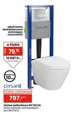 Leroy Merlin Zestaw podtynkowy WC Cersanit Selva oferta