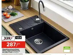 Leroy Merlin Zlewozmywak granitowy HACK z baterią elastyczną oferta