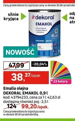 Leroy Merlin Emalia olejna Dekoral Emakol oferta